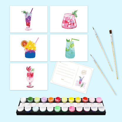 Paint by Numbers – Postcard | Summer Sips