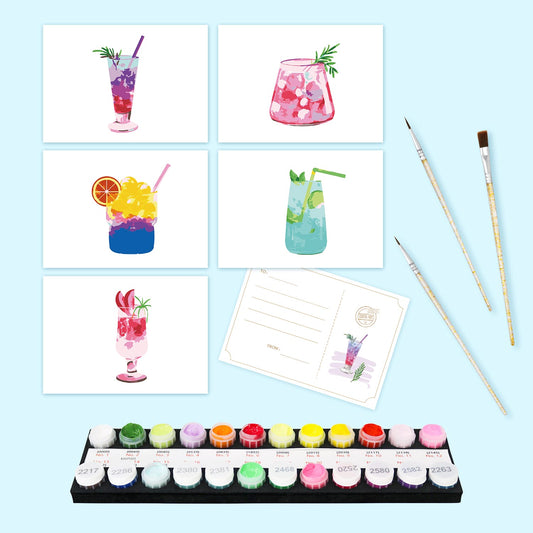 Paint by Numbers – Postcard | Summer Sips