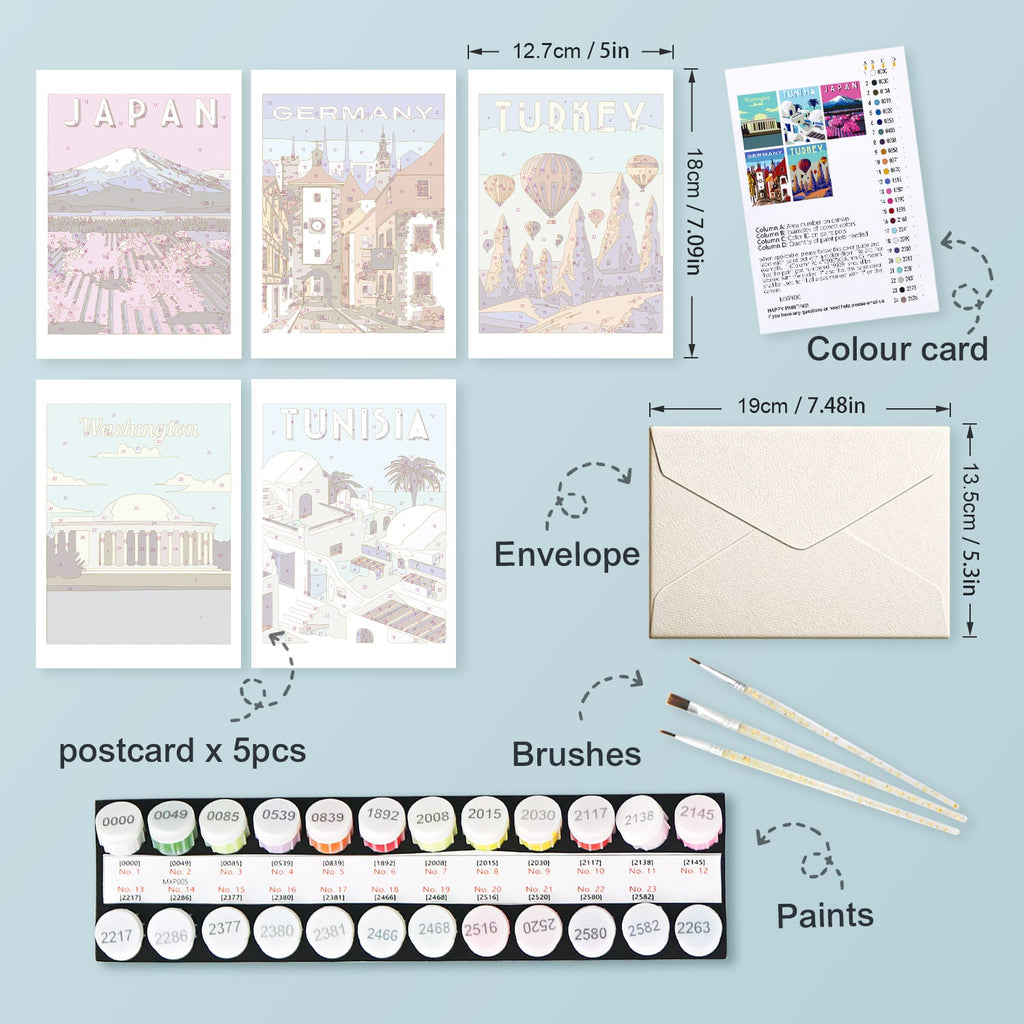 Paint by Numbers – Postcard | Travel Destinations