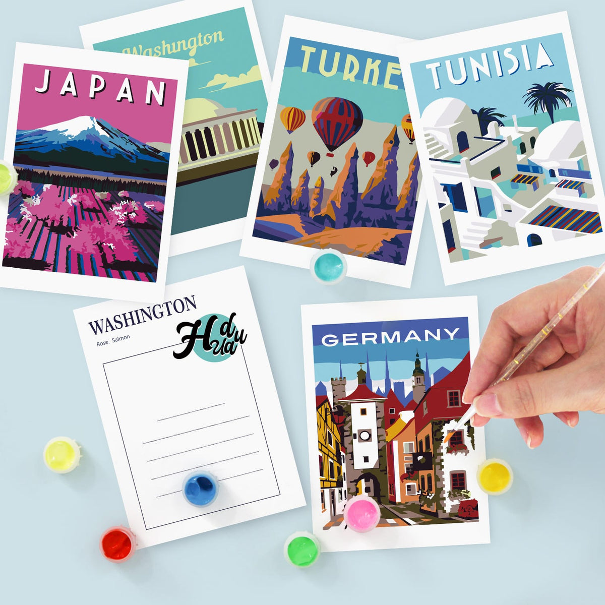 
Paint by Numbers – Postcard | Travel Destinations