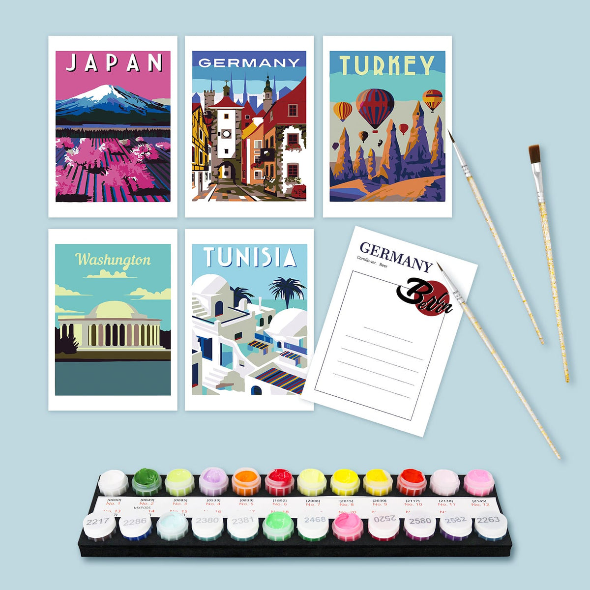 
Paint by Numbers – Postcard | Travel Destinations