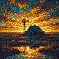 Paint by Numbers - Prairie Sunset with Barn