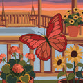 Paint by Numbers - Red Butterfly on a Porch