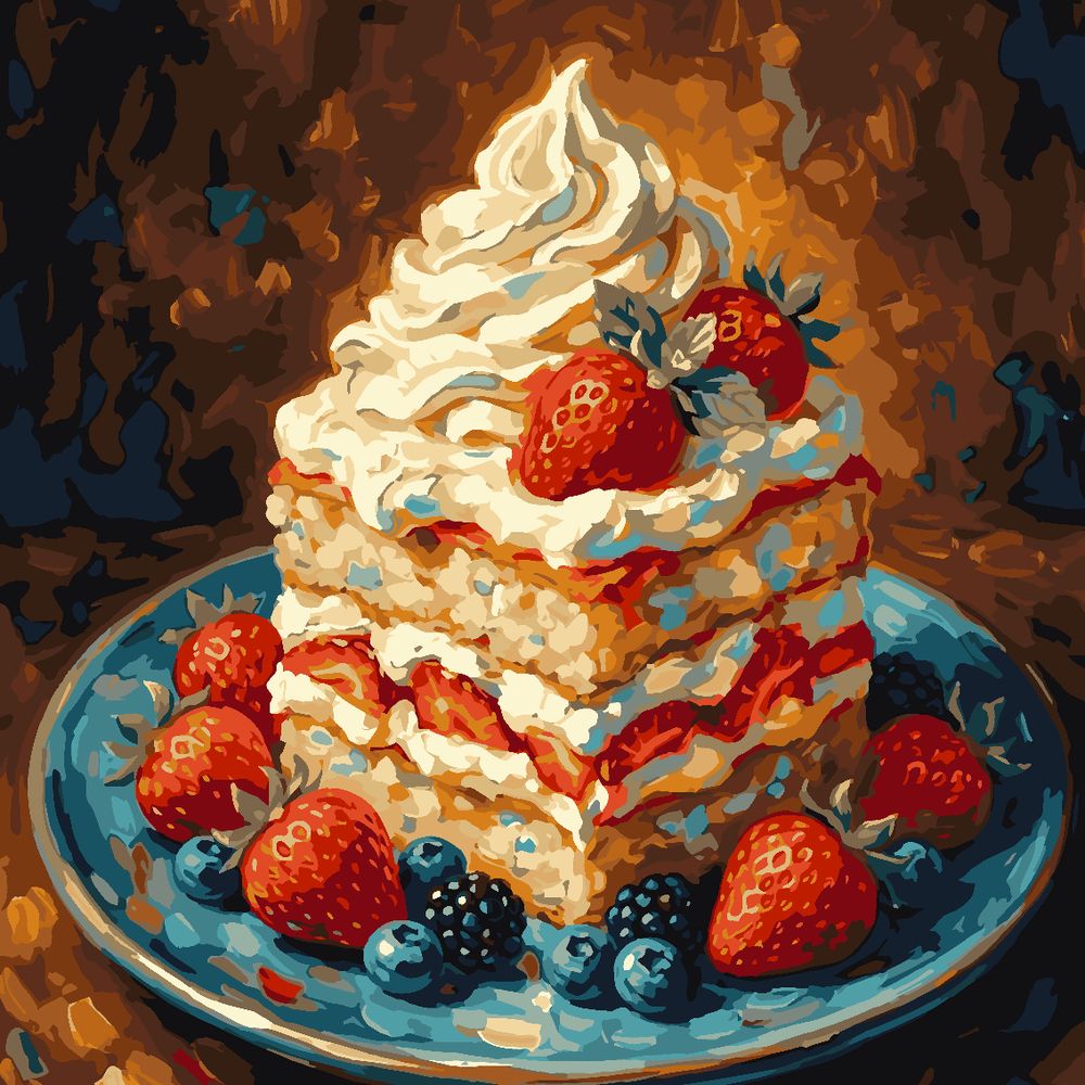 
Paint by Numbers - Strawberry Shortcake