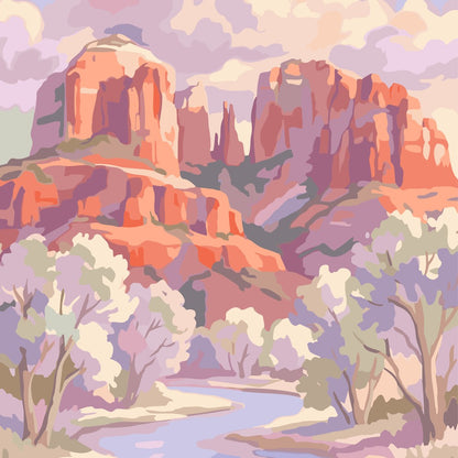 Paint by Numbers - Zion Red Cliffs
