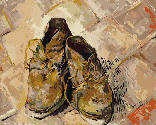 Paint by Numbers - A Pair of Shoes | Vincent van Gogh
