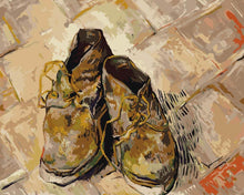 Load image into Gallery viewer, Paint by Numbers - A Pair of Shoes | Vincent van Gogh
