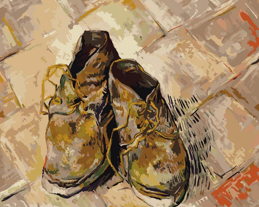 Paint by Numbers - A Pair of Shoes | Vincent van Gogh