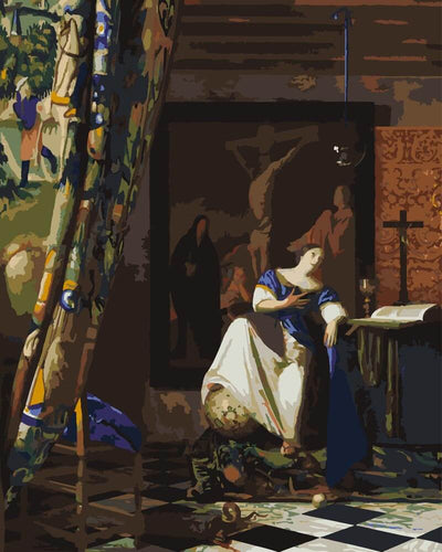 Paint by Numbers - Allegory of the Catholic Faith | Johannes Vermeer