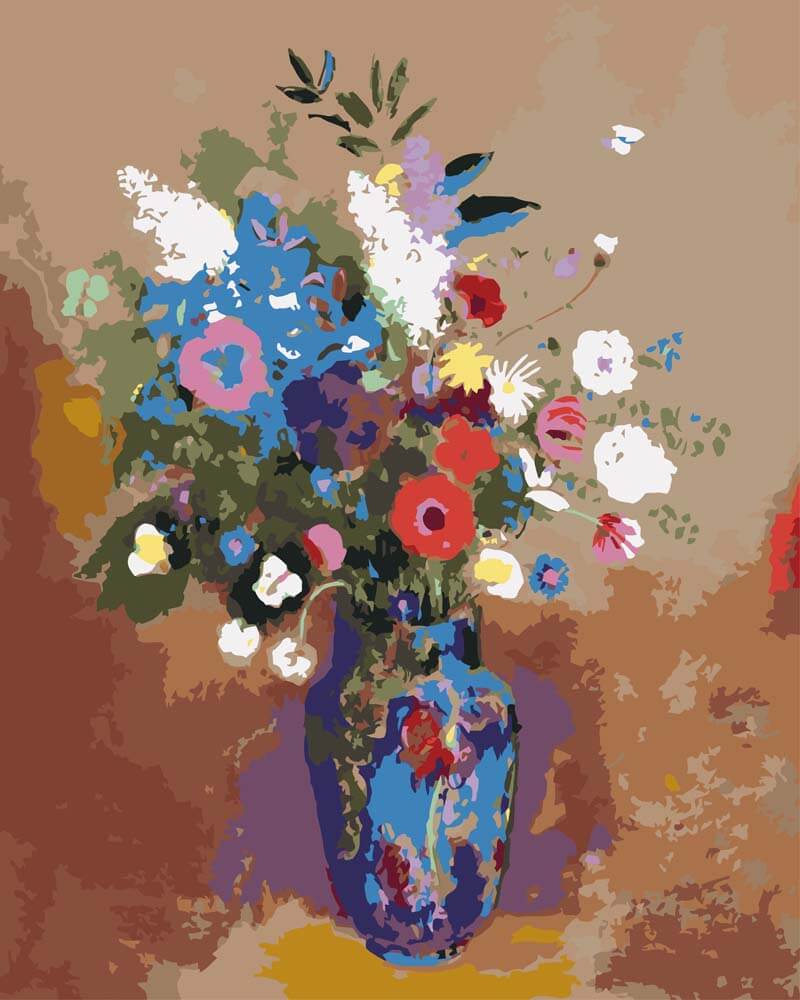 
Paint by Numbers - Bouquet of Flowers | Odilon Redon