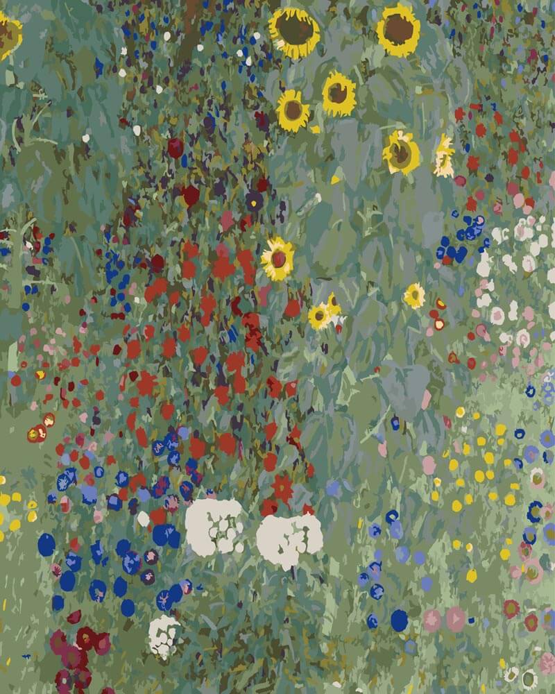 
Paint by Numbers - Farmer's Garden with Sunflowers | Gustav Klimt