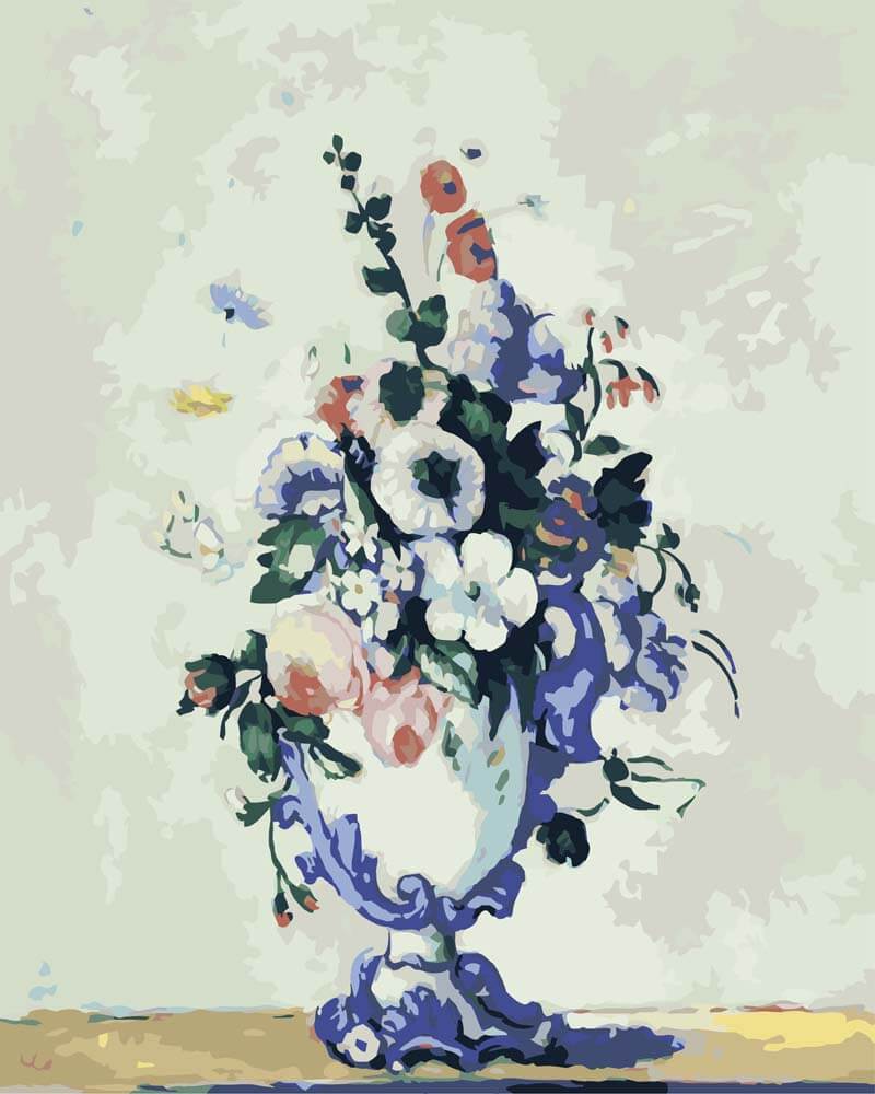 Paint by Numbers - Flowers in a Rococo Vase | Paul Cezanne