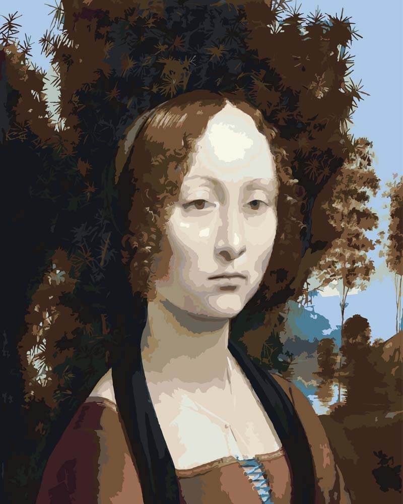 
Paint by Numbers - Ginevra de' Benci | Leonardo da Vinci