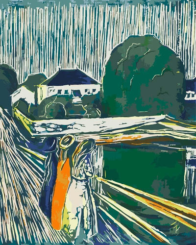 Paint by Numbers - Girl on the Bridge | Edvard Munch