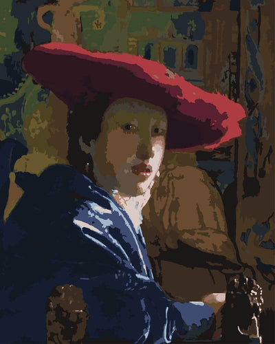 Paint by Numbers - Girl with a Red Hat | Johannes Vermeer