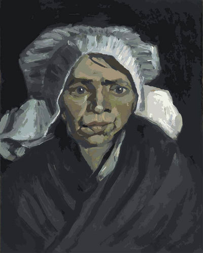 Paint by Numbers - Head of a Peasant Woman with White Cap | Vincent van Gogh