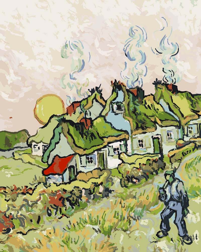 Paint by Numbers - Houses and Figures | Vincent van Gogh