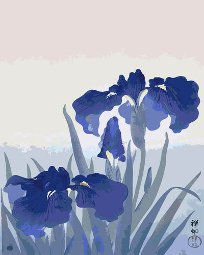 Paint by Numbers - Iris Flowers (1925–1936) | Ohara Koson