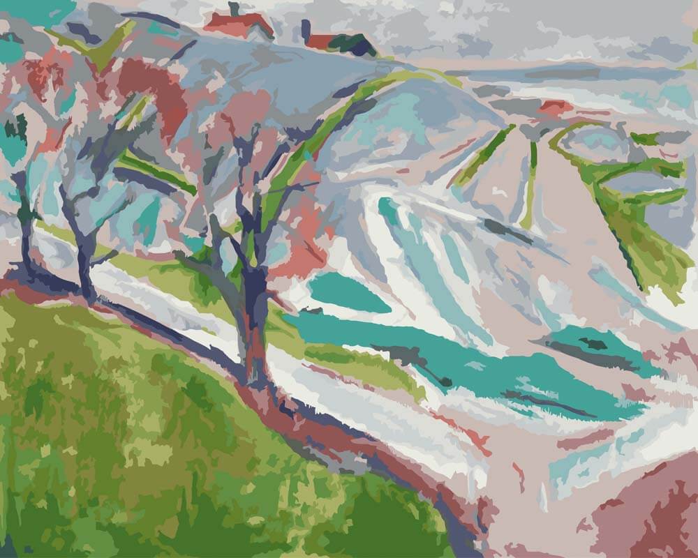 
Paint by Numbers - Landscape from Kragerø | Edvard Munch