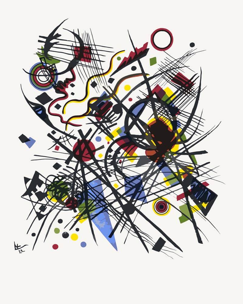 
Paint by Numbers - Lithograph for the Fourth Bauhaus Portfolio | Wassily Kandinsky