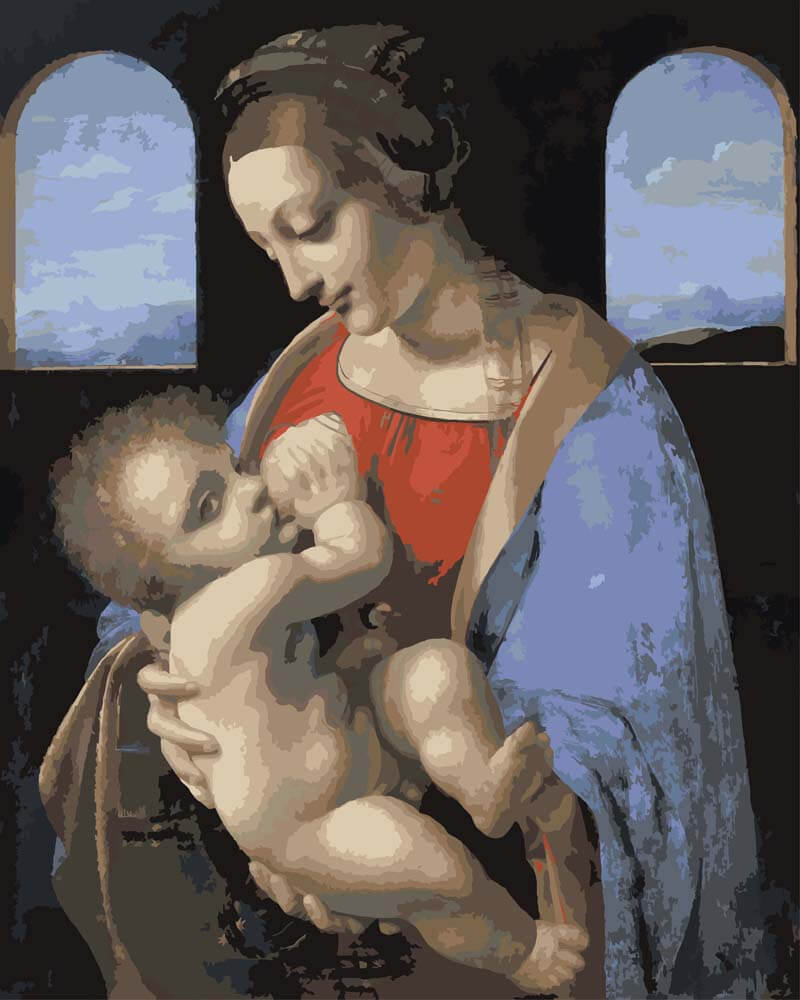 Paint by Numbers - Madonna Litta | Leonardo da Vinci
