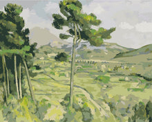 Load image into Gallery viewer, Paint by Numbers - Mont Sainte-Victoire and the Viaduct of the Arc River Valley | Paul Cezanne
