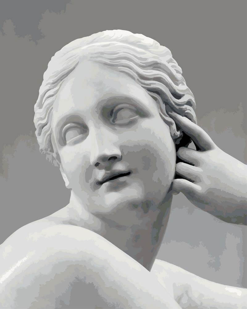 
Paint by Numbers - Reclining Naiad | Antonio Canova