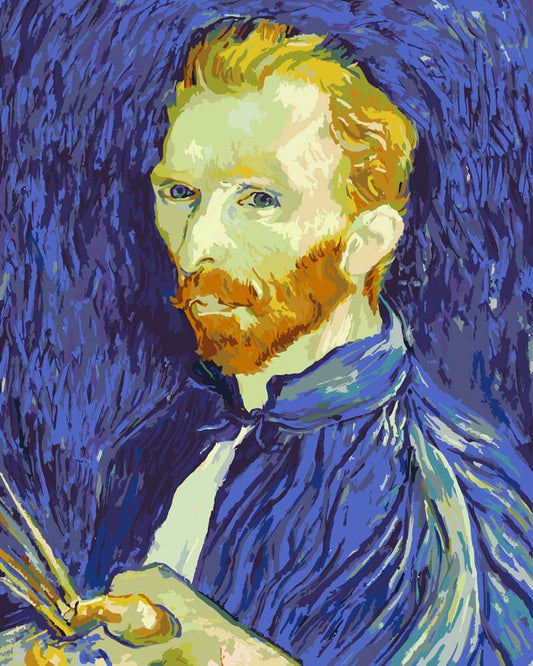 Paint by Numbers - Self-Portrait (1889) | Vincent van Gogh