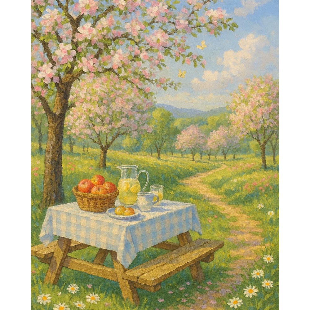 Paint by Numbers - Springtime in the Orchard