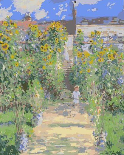 Paint by Numbers - The Artist's Garden at Vétheuil | Claude Monet