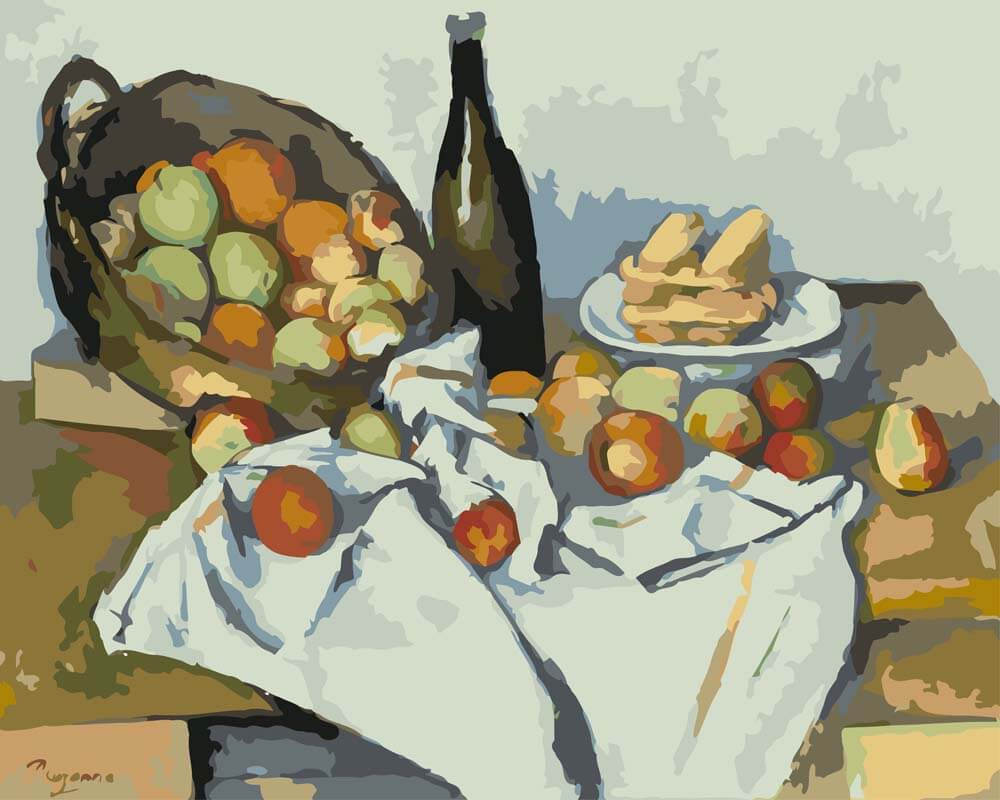 
Paint by Numbers - The Basket of Apples | Paul Cezanne