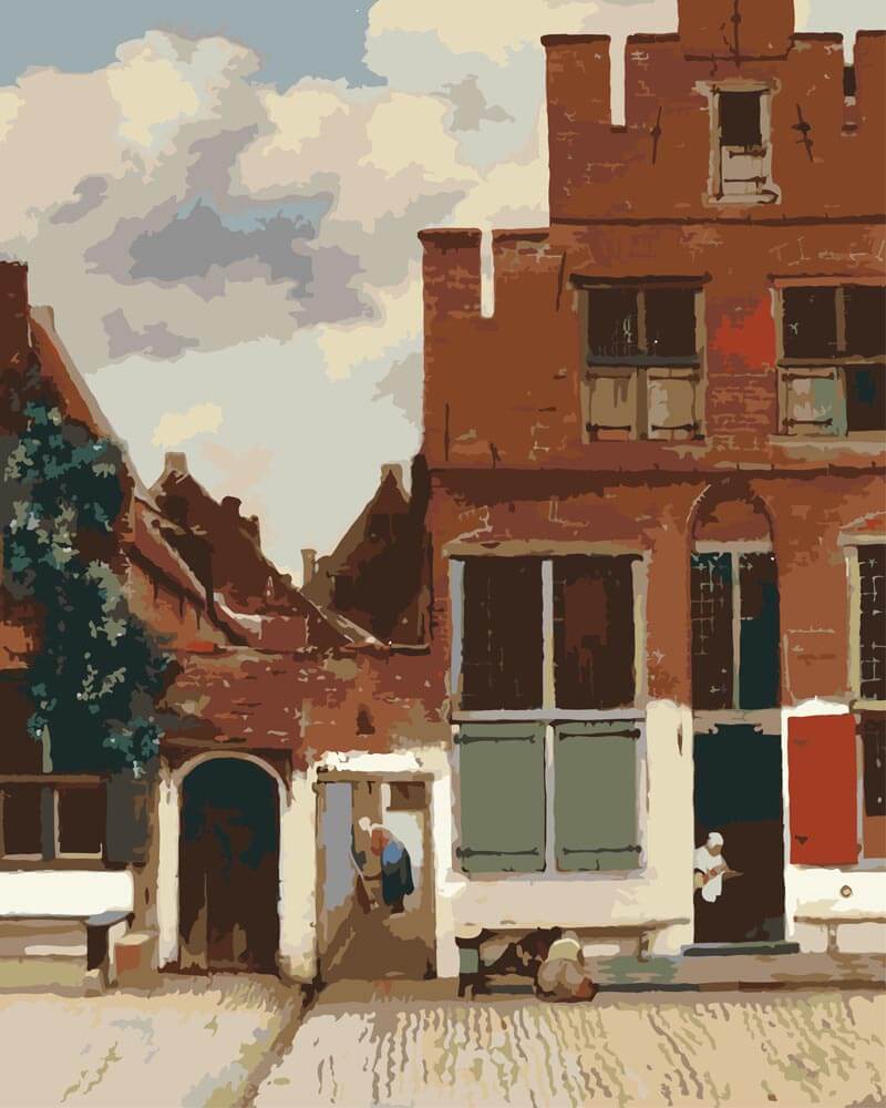 Paint by Numbers - The Little Street | Johannes Vermeer