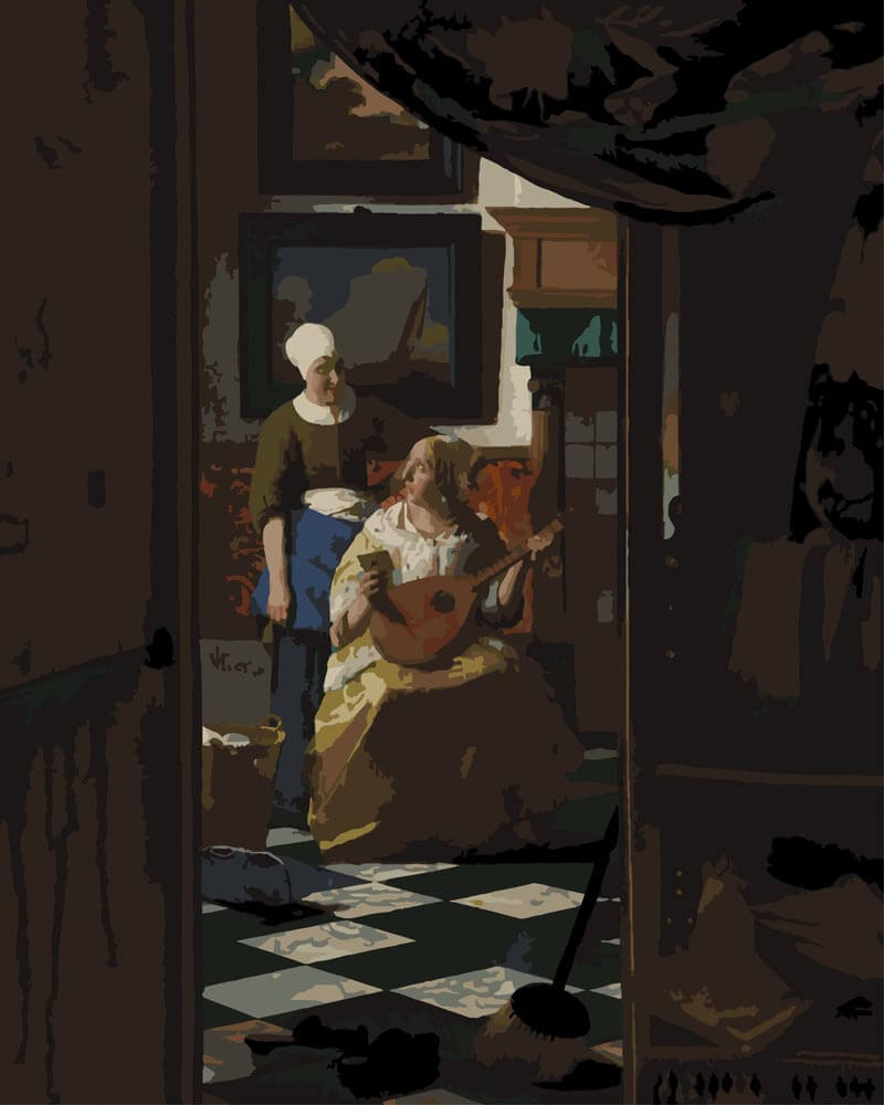 Paint by Numbers - The Love Letter | Johannes Vermeer