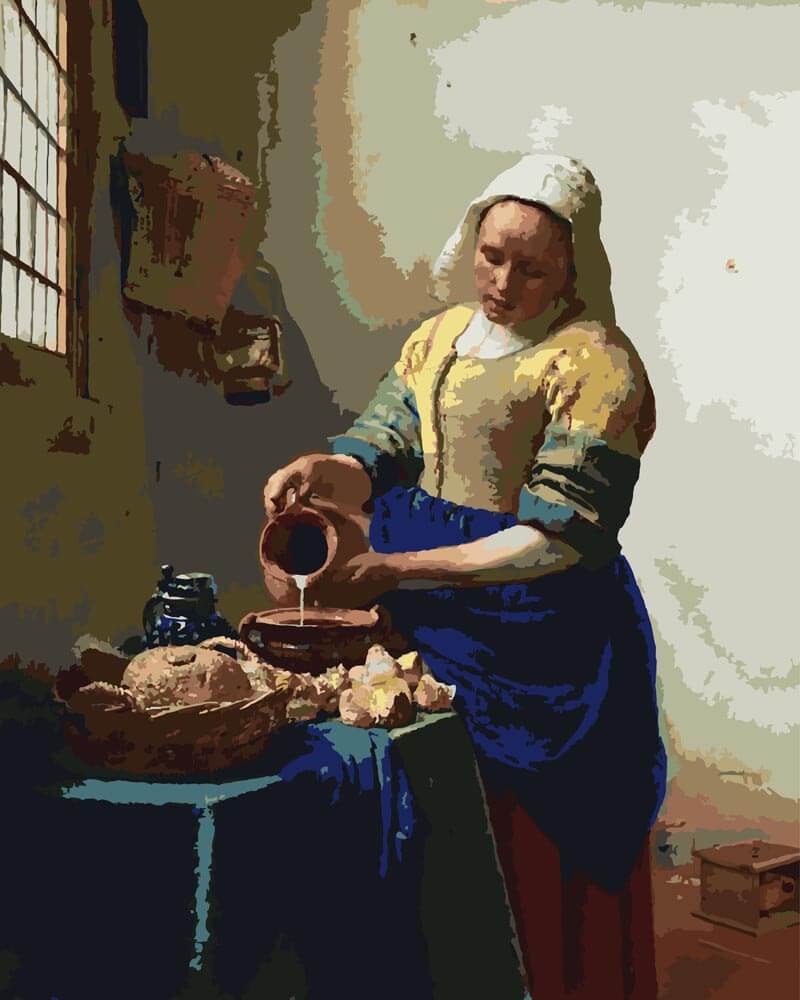 Paint by Numbers - The Milkmaid | Johannes Vermeer