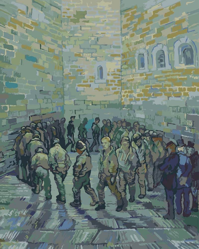 Paint by Numbers - The Prisoners’ Round | Vincent van Gogh