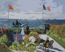 Load image into Gallery viewer, Paint by Numbers - The Terrace at Sainte-Adresse | Claude Monet
