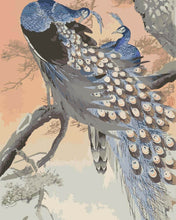 Load image into Gallery viewer, Paint by Numbers - Two Peacocks on a Branch | Ohara Koson

