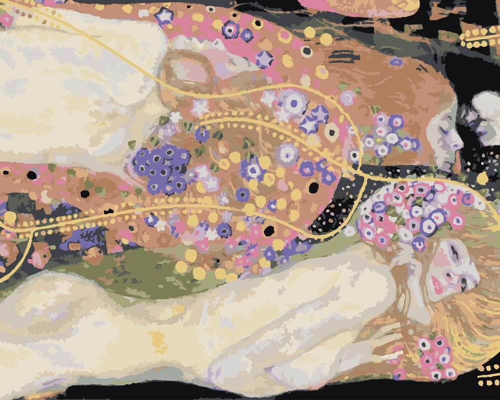 Paint by Numbers - Water Serpents II | Gustav Klimt