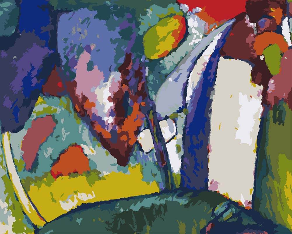 
Paint by Numbers - Waterfall | Wassily Kandinsky
