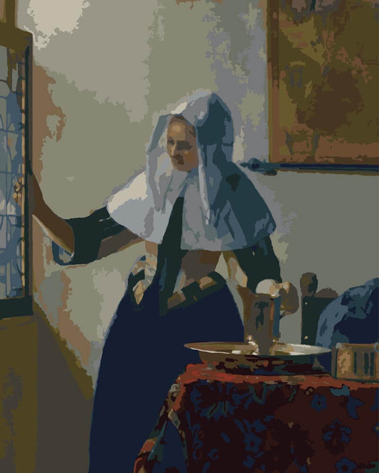 Paint by Numbers - Young Woman with a Water Pitcher at the Window | Johannes Vermeer