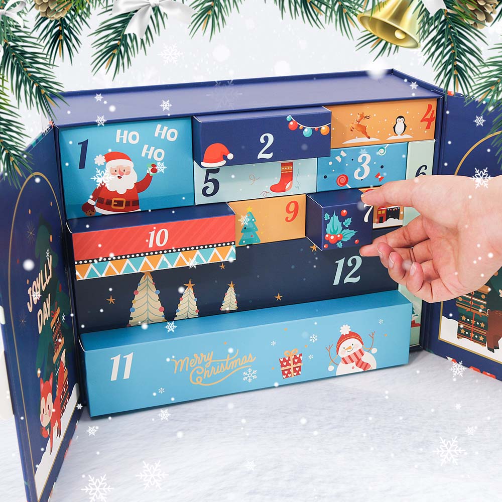 Paint by Numbers – Christmas Advent Calendar - 12 Days (Jolly Blue Edition)8
