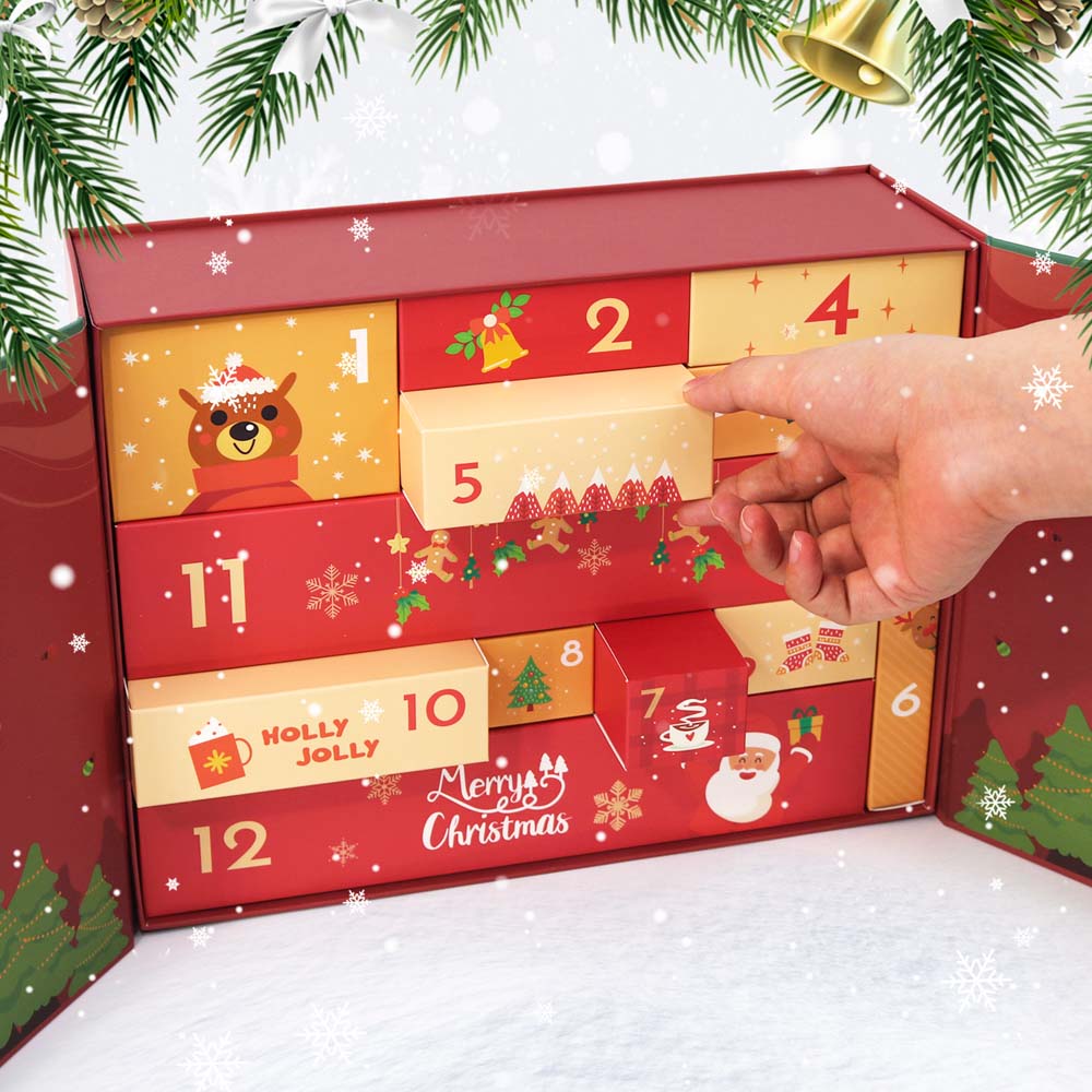 Paint by Numbers – Christmas Advent Calendar - 12 Days (Merry Magic Santa & Snowman Edition)8