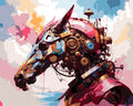 Paint By Numbers - Steampunk Horse - by Guenter Puschmann