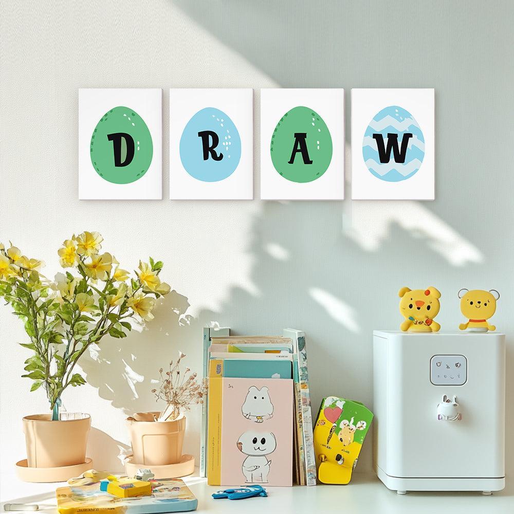 Paint by Numbers – Alphabet Painting Kit | A to Z Easter Egg Letters