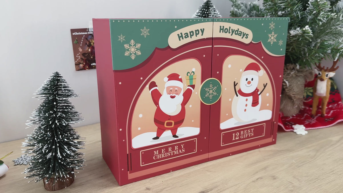 
Paint by Numbers - Christmas Advent Calendar - 12 Days (Holly Jolly Red & Gold)