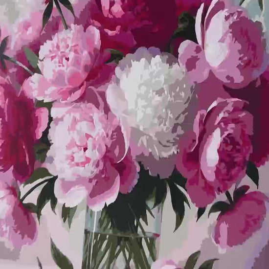 Paint by Numbers - Pink Peony Bouquet 2