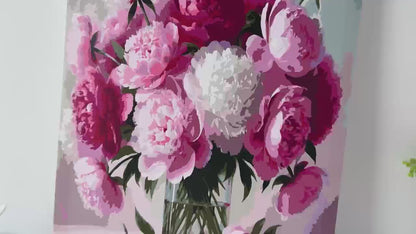 Paint by Numbers - Pink Peony Bouquet 2