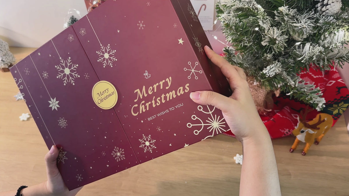 
Paint by Numbers - Christmas Advent Calendar - 12 Days (Festive Red)