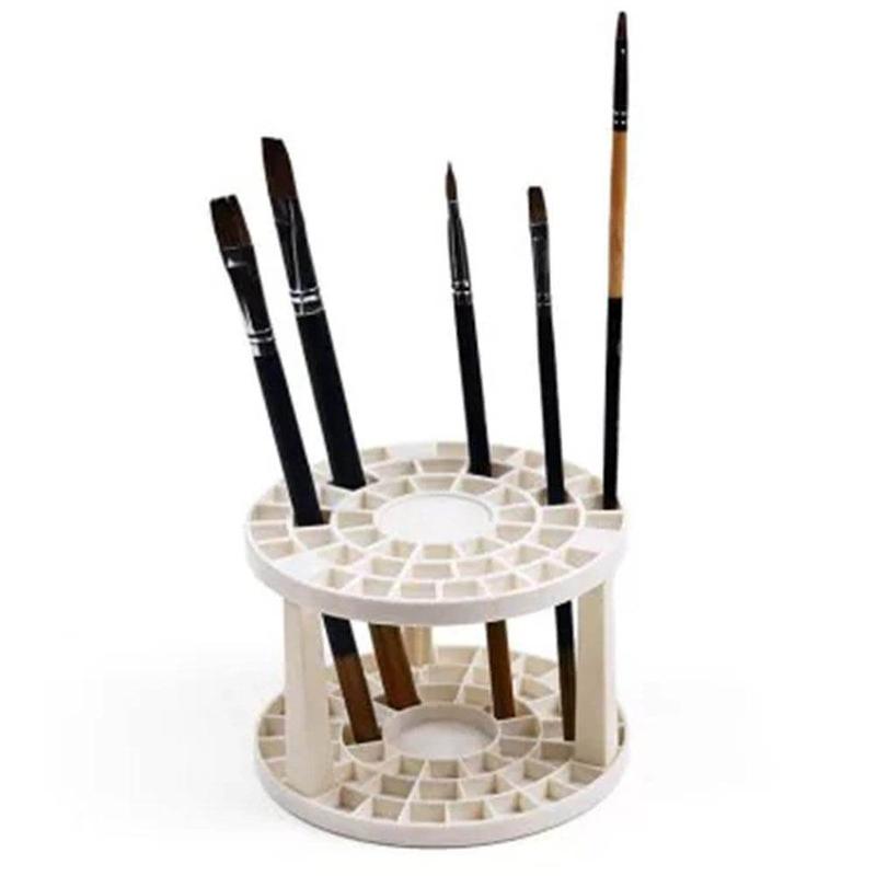 Brush holder with brushes