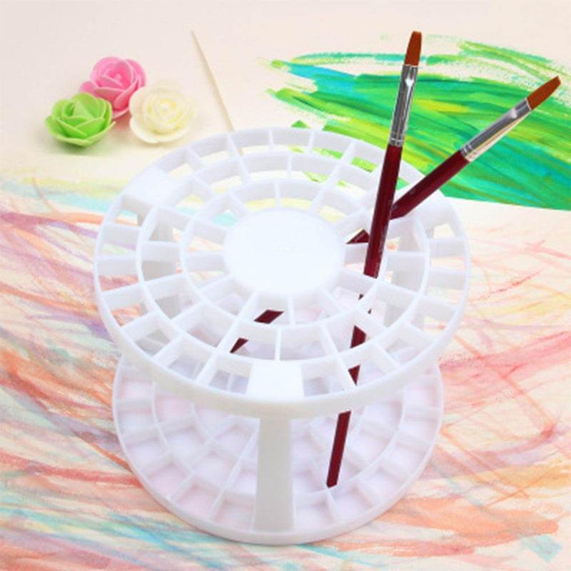 Brush Holder With 49 Compartments
